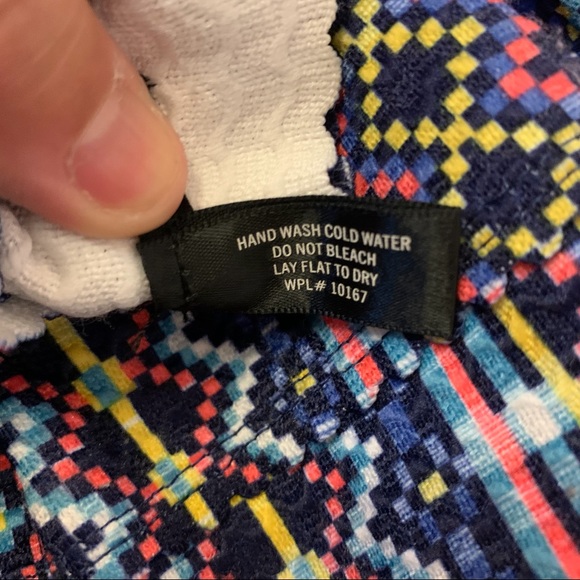 Aqua Blue Neon Geometric Aztec Print Bandage Skirt - Picture 9 of 12